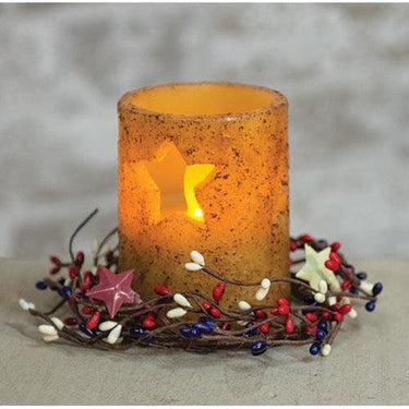 Americana Pip Ring w Stars 35 - The Fox Decor